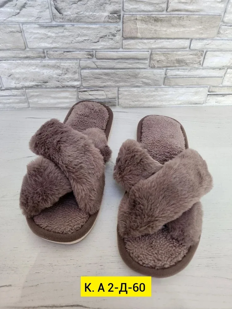 Тапки из искусственного меха — фото 6