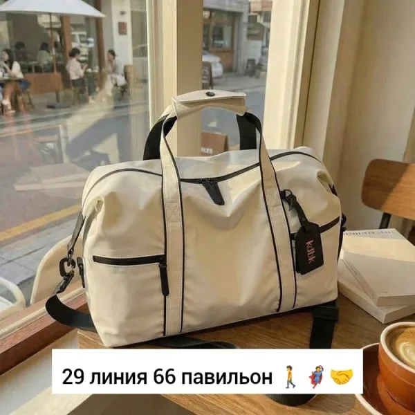 Спортивная сумка из эко-кожи и материала оксфорд — фото 8