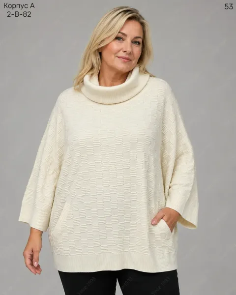 Свитер из 80 хлопка и 20 эластана 80 COTTON, 20 ELASTANE — фото 2
