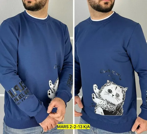 Кофта для мужчин, двухнитка — фото 4