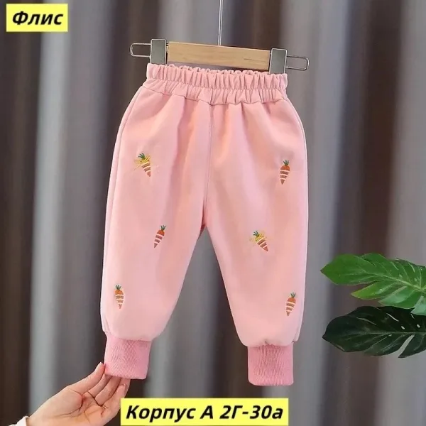Штаны из двухнитки с начесом из хлопка и флиса, подходят — фото 5