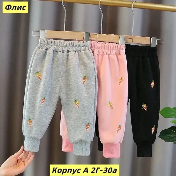 Штаны из двухнитки с начесом из хлопка и флиса, подходят — фото 6
