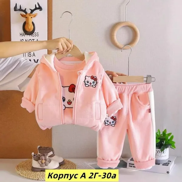 Костюм тройка велюр — фото 3