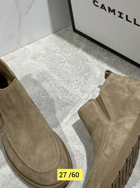 Ботинки из натуральной замши — фото 2