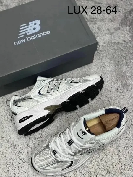Кеды NEW BALANCE 530 из натуральной кожи с пенкой в подошве для максимального комфорта — фото 6