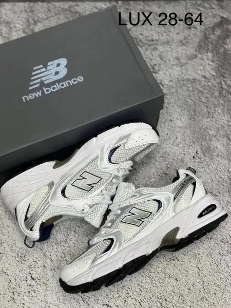 Кеды NEW BALANCE 530 из натуральной кожи с пенкой в подошве для максимального комфорта — фото 11