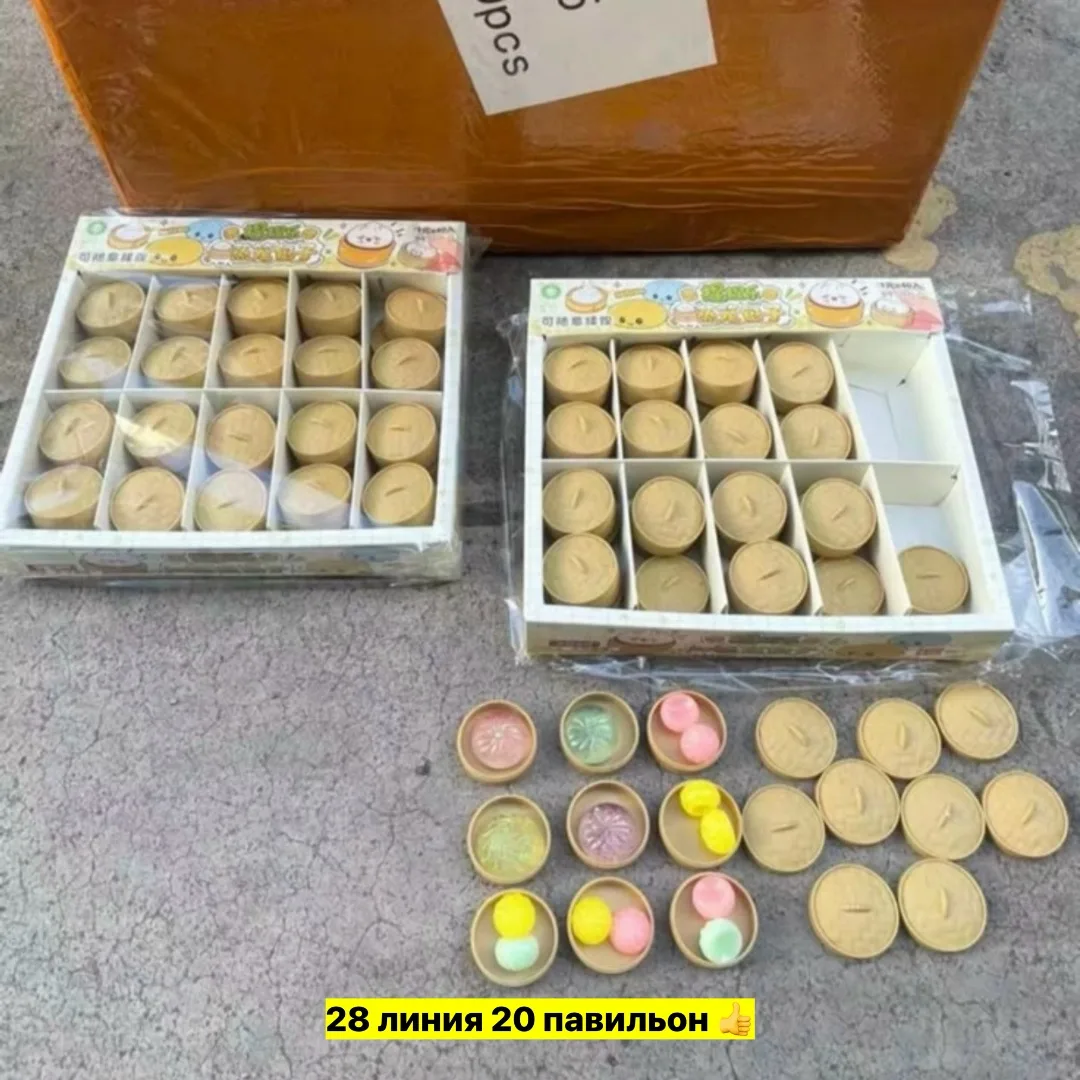 Мини-игрушки из силикона в виде хинкали — фото 2