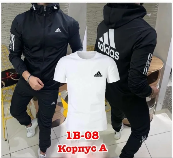 Костюм тройка для мужчин из эластана — фото 15