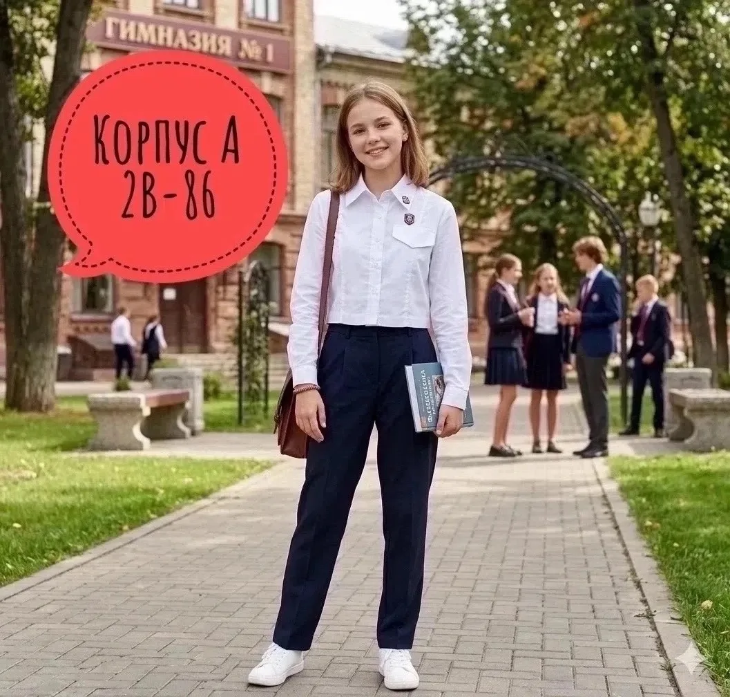 Блузки школьные из хлопка — фото 1