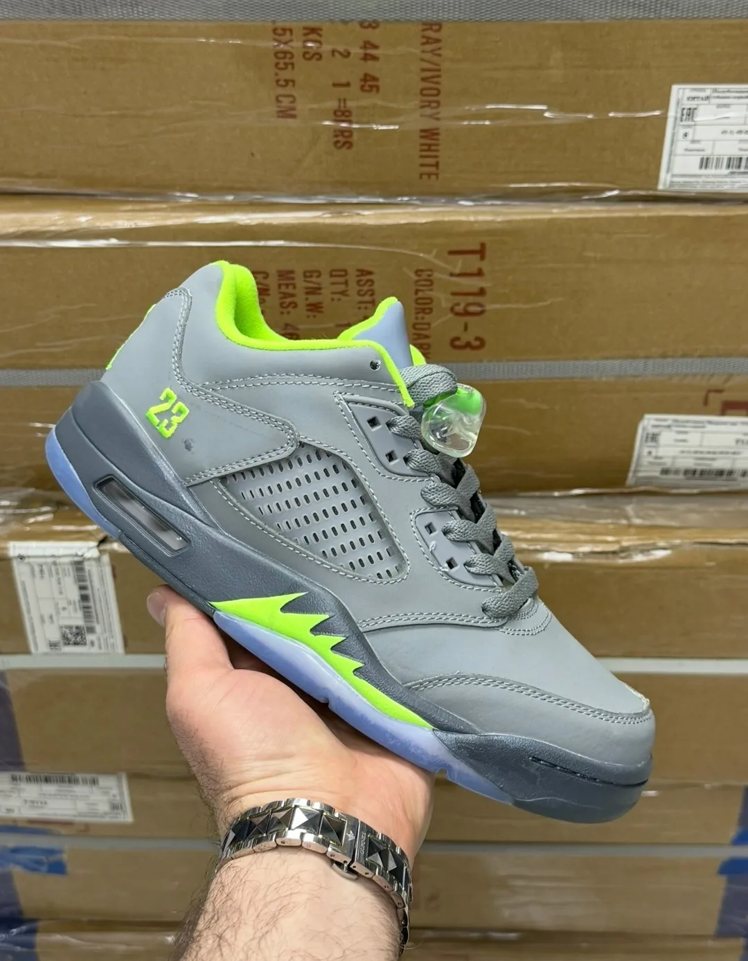 Кроссовки Nike Jordan 4 из натуральной кожи — фото 1