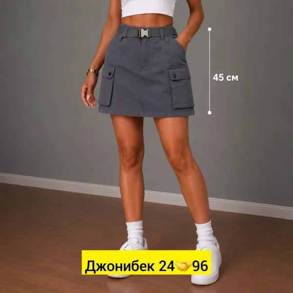 Юбка, джинсовые — фото 7