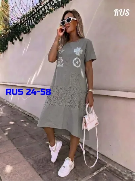 Платье из льна Х/Б — фото 1