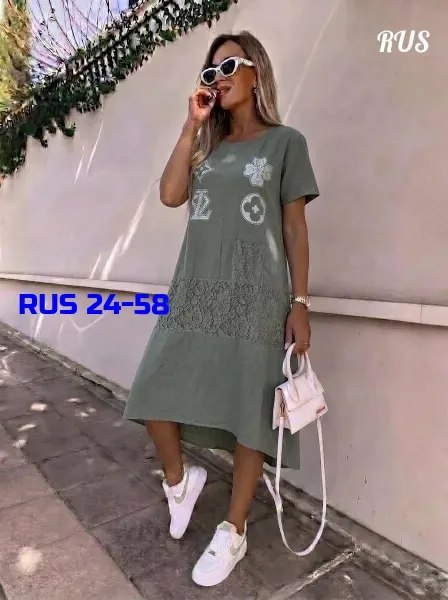 Платье из льна Х/Б — фото 4