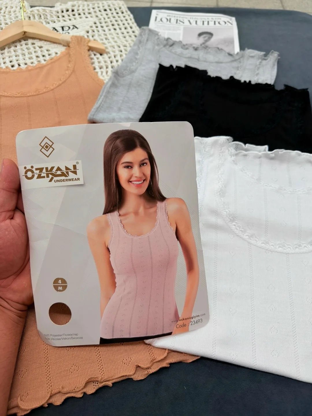 Блузка ФИРМА ÖZKAN, хлопок — фото 2