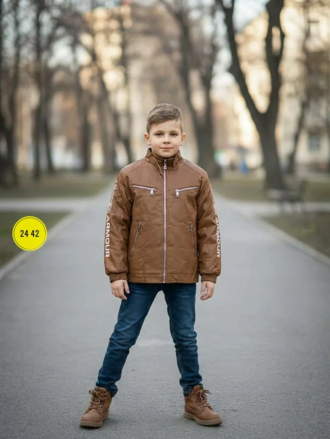 Куртка из эко-кожи — фото 5