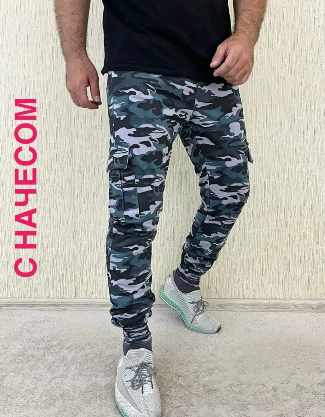 Мужские брюки из флиса с начесом, подходят для повседневной носки — фото 8