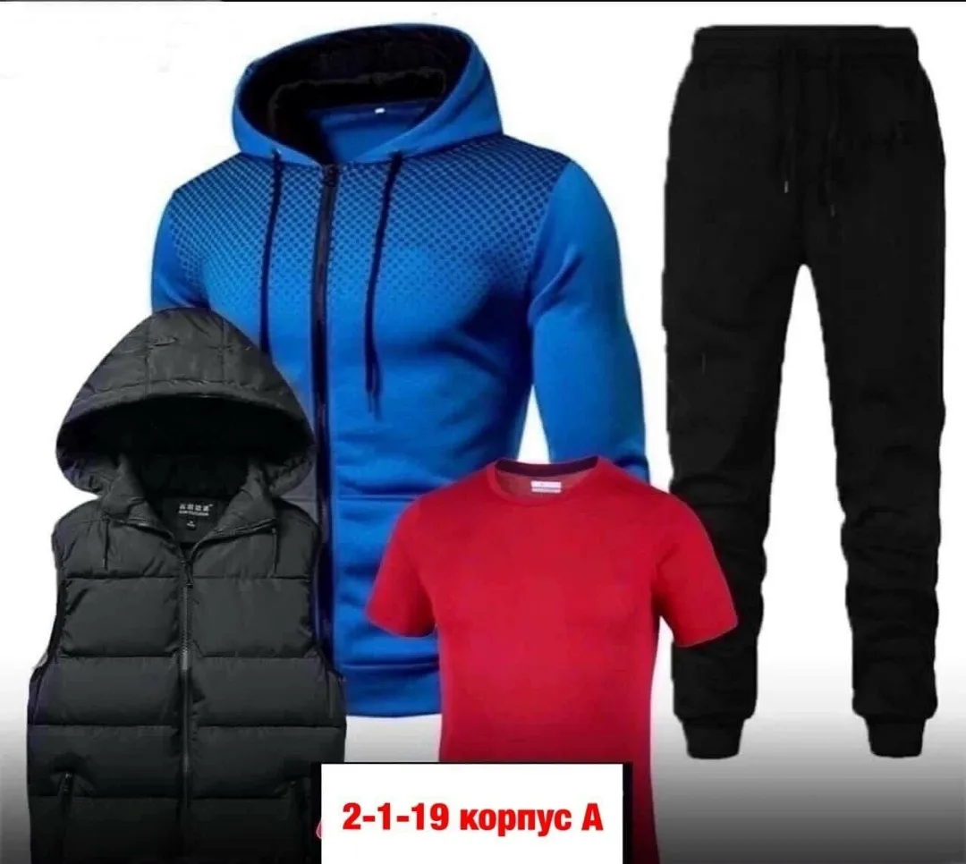 Спортивный костюм из ткани хлопок двух нитка — фото 11