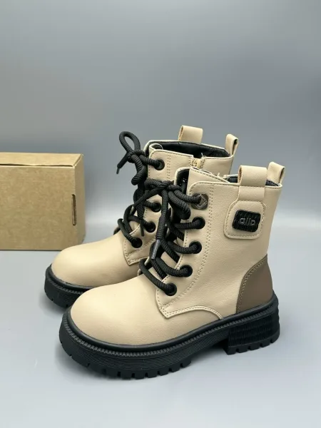 Ботинки осенние с мехом, эко-кожа — фото 5