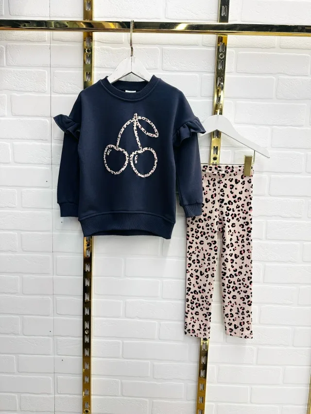 Костюм детский кофта трехнитка + лосины лапша — фото 8