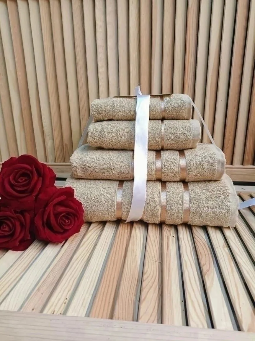 Набор из 4 штук махровый полотенца — фото 6