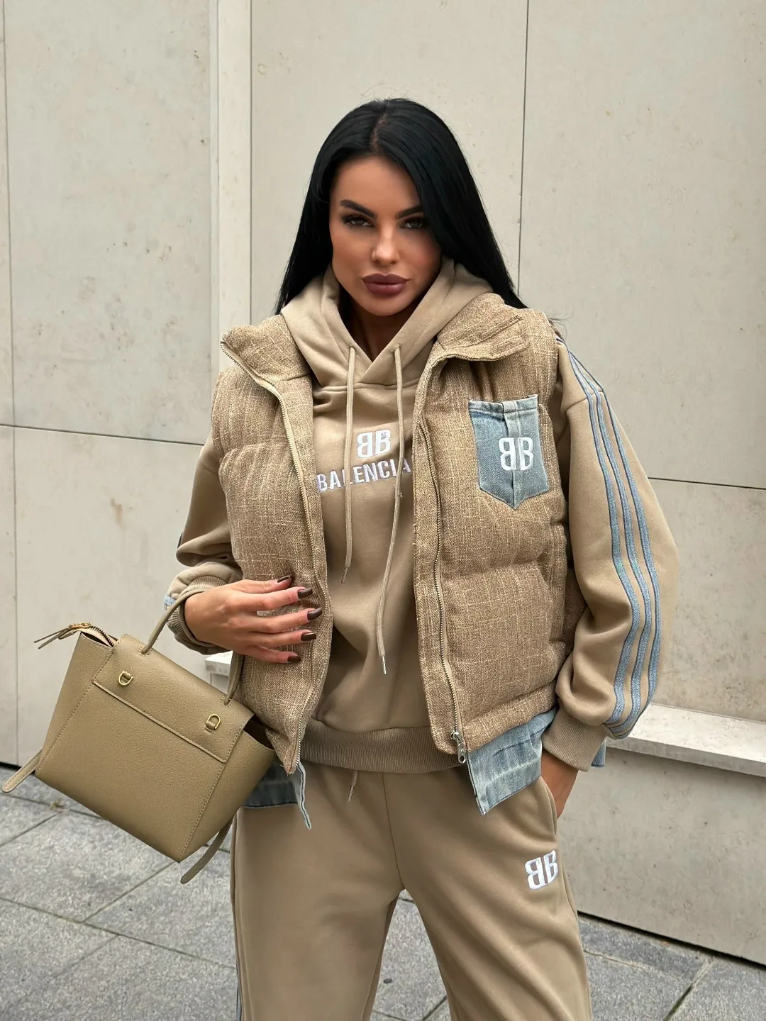 Спортивная тройка Balenciaga 100 хлопок на флисе — фото 7