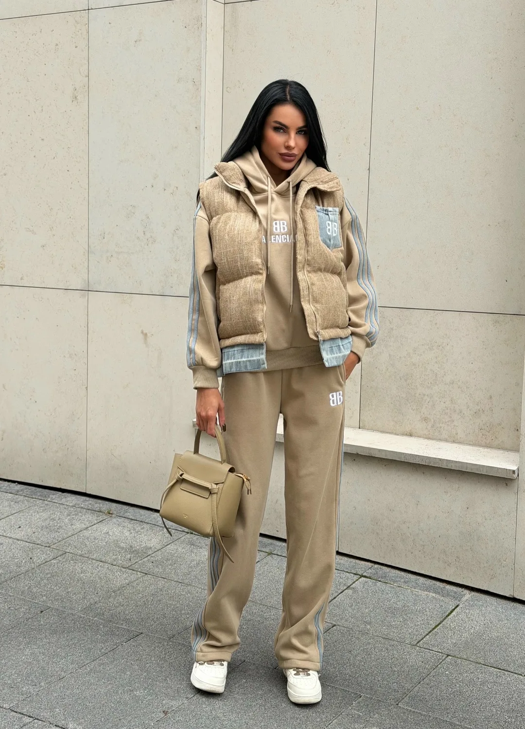 Спортивная тройка Balenciaga 100 хлопок на флисе — фото 8