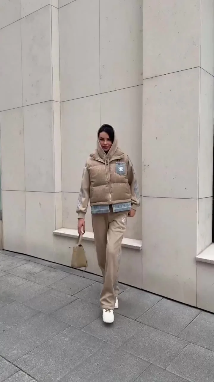 Спортивная тройка Balenciaga 100 хлопок на флисе — видео