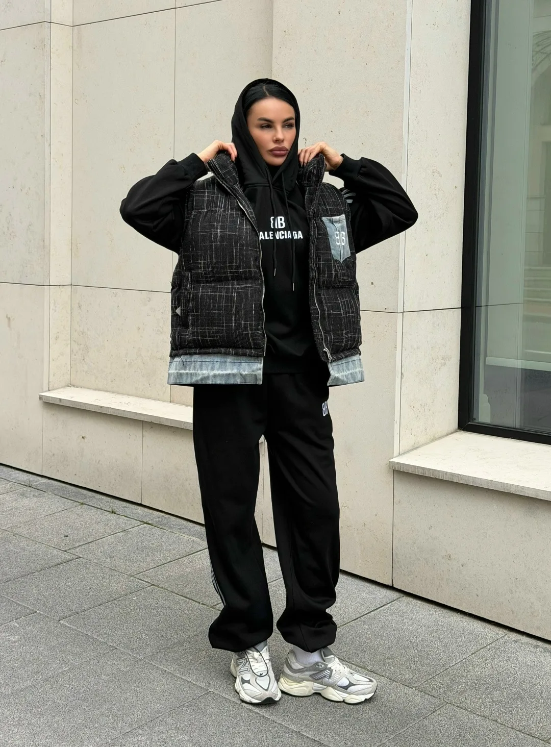 Спортивная тройка Balenciaga 100 хлопок на флисе — фото 1