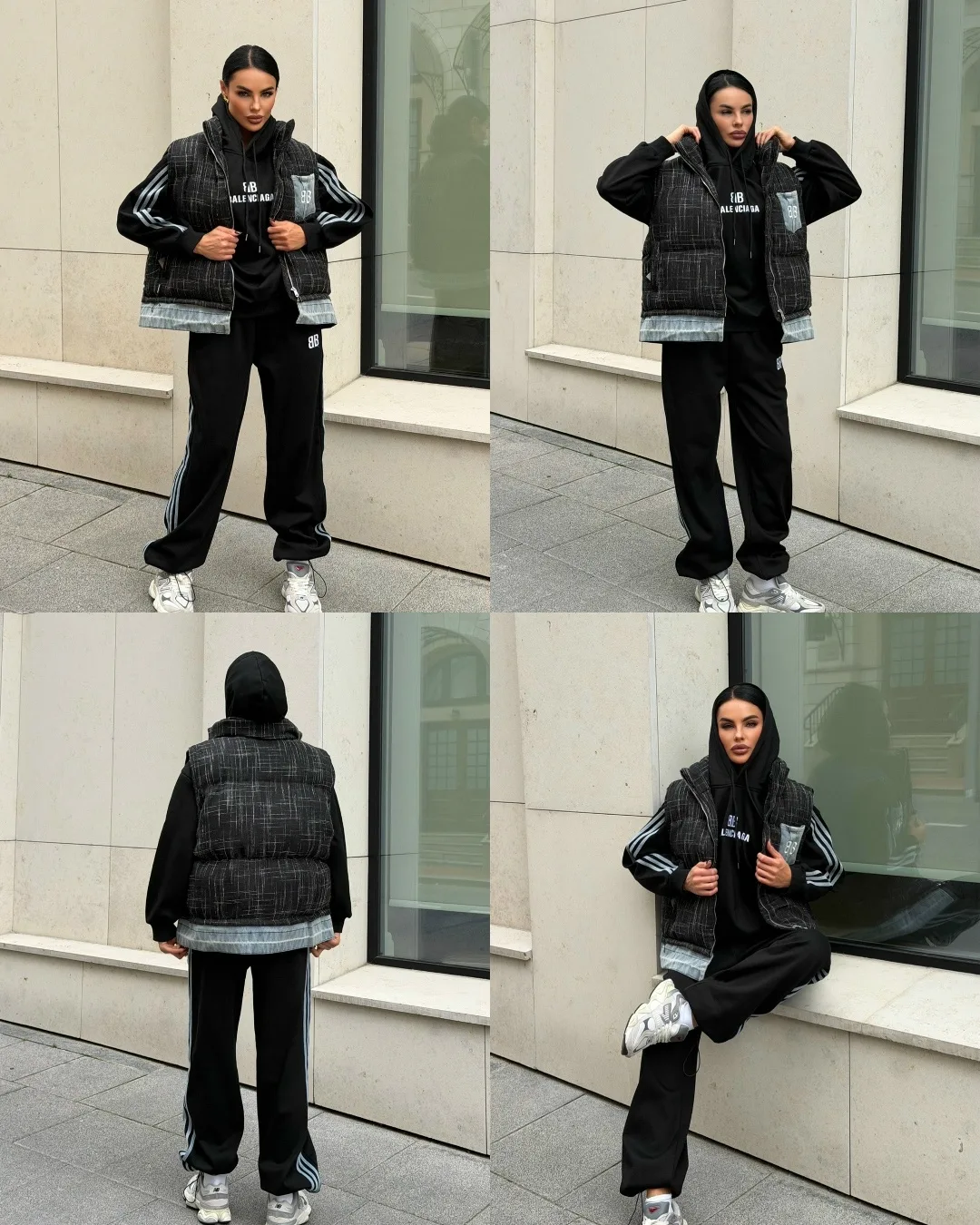 Спортивная тройка Balenciaga 100 хлопок на флисе — фото 5