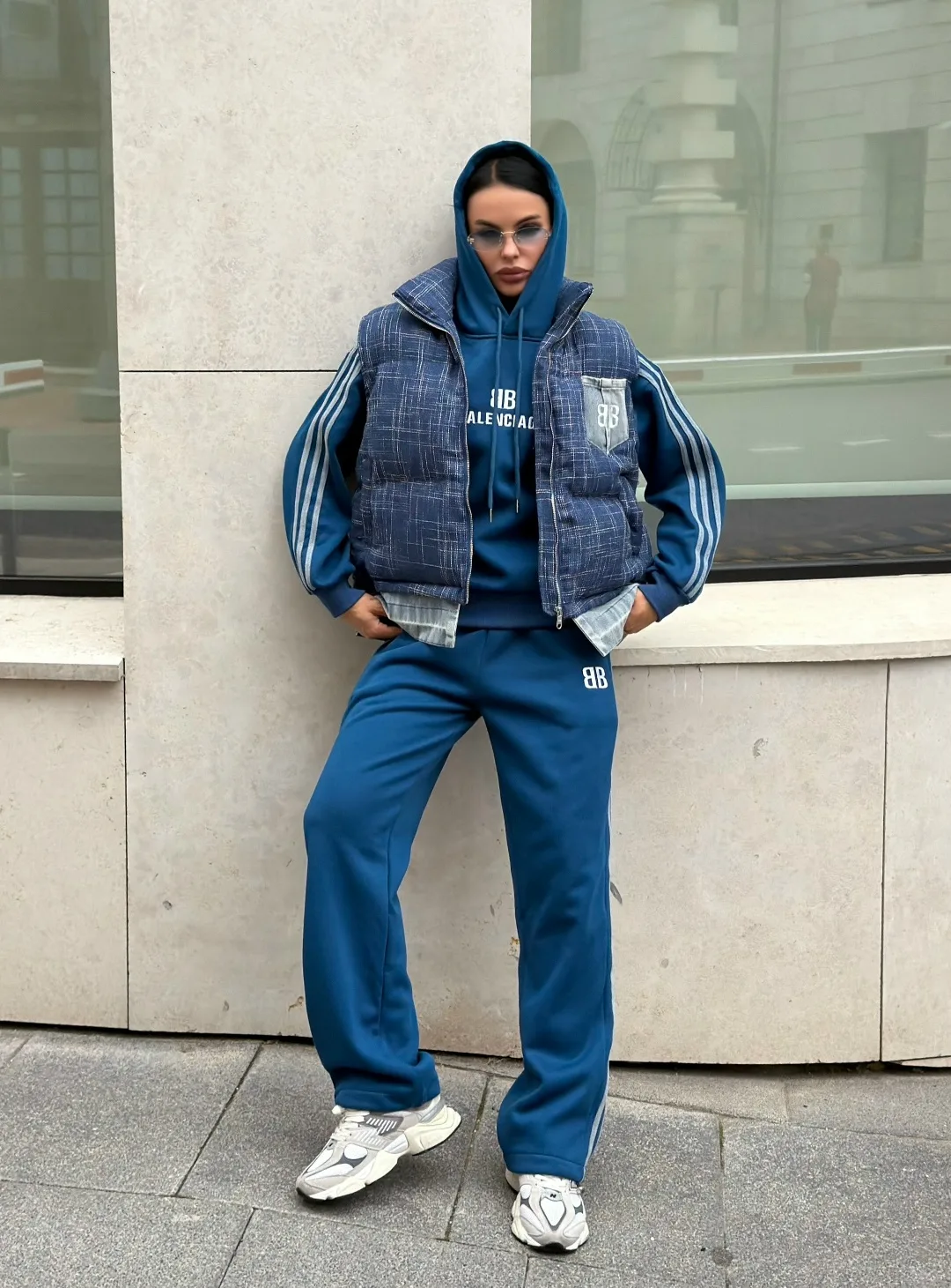 Спортивная тройка Balenciaga 100 хлопок на флисе — фото 4