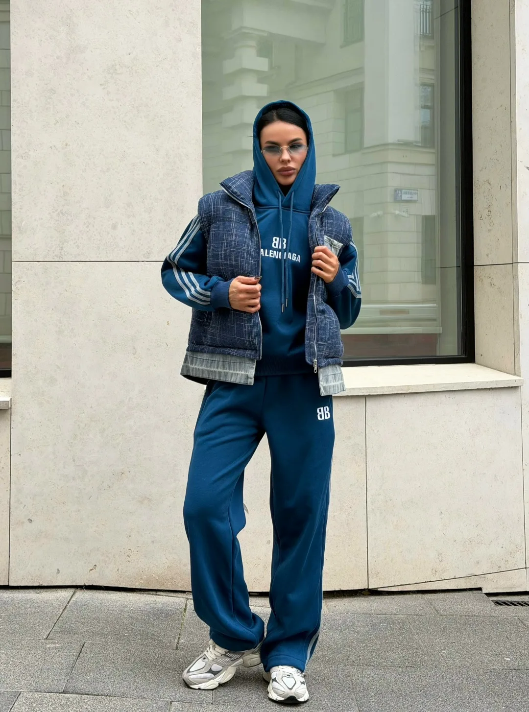 Спортивная тройка Balenciaga 100 хлопок на флисе — фото 6