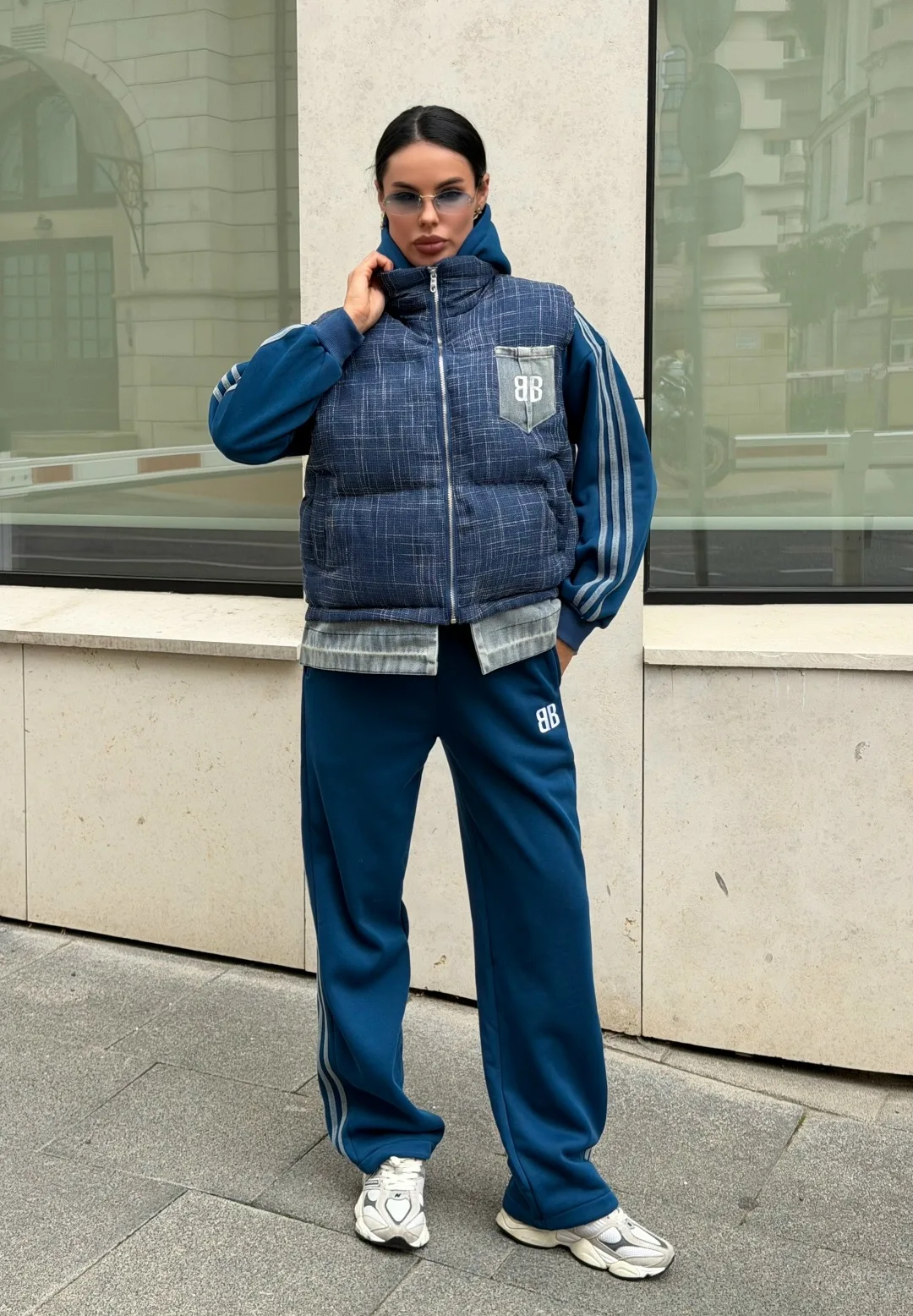 Спортивная тройка Balenciaga 100 хлопок на флисе — фото 9