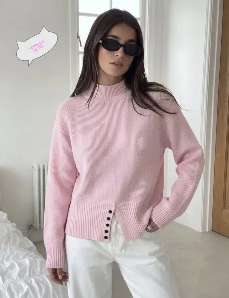 Свитер из трикотажа лапша — фото 11