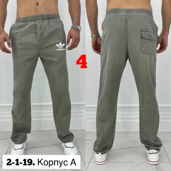 Брюки из хлопка двух нитка — фото 2