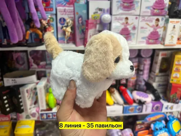 Игрушка-собака на батарейках, искусственный мех — фото 1