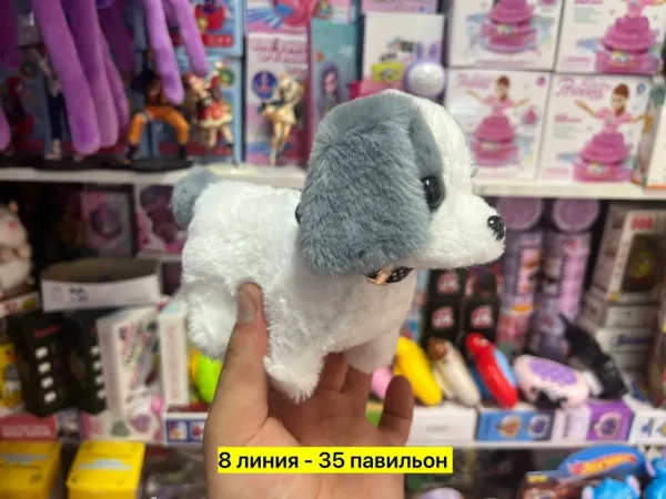 Игрушка-собака на батарейках, искусственный мех — фото 3