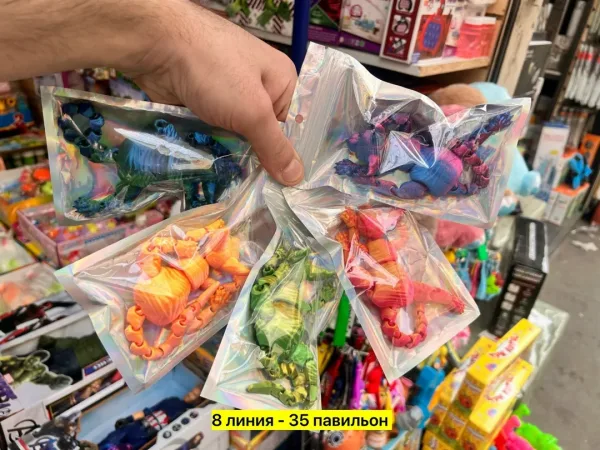 Подвижная игрушка сфинкс из пластика — фото 4