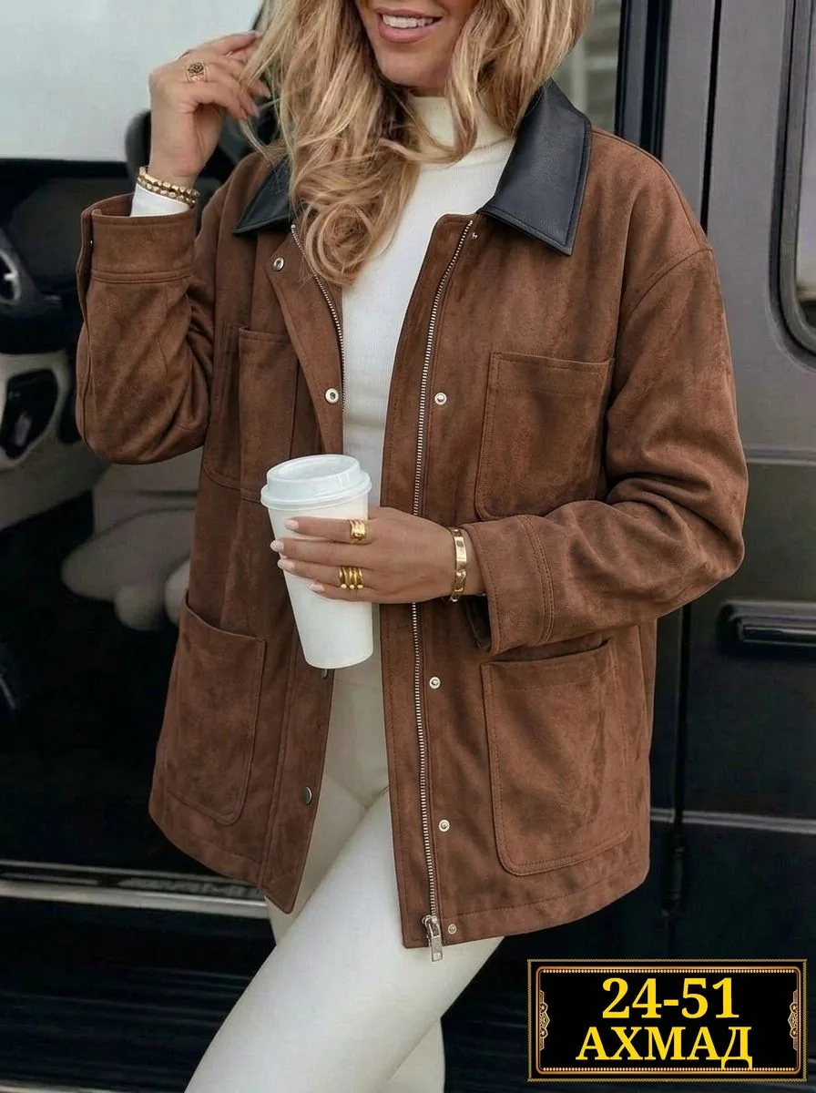 Куртка Отличное качество, замша — фото 3