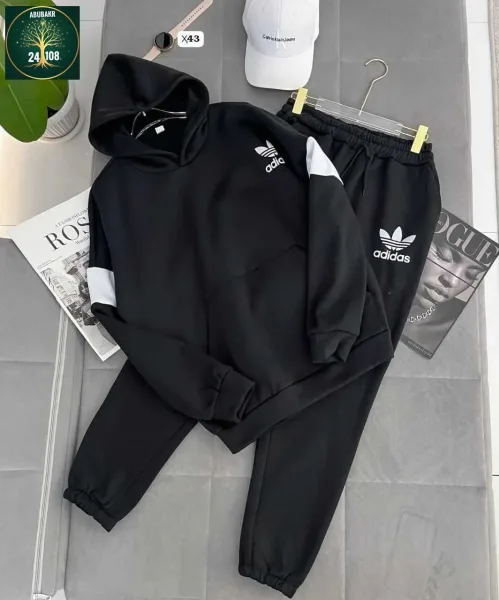 Мужской спортивный костюм Adidas Белый — фото 3