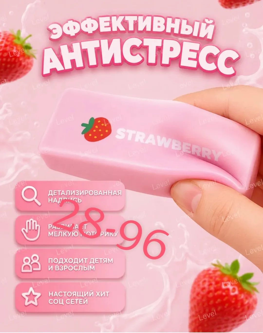 Таба сквиш сливочное масло клубника антистресс — фото 2