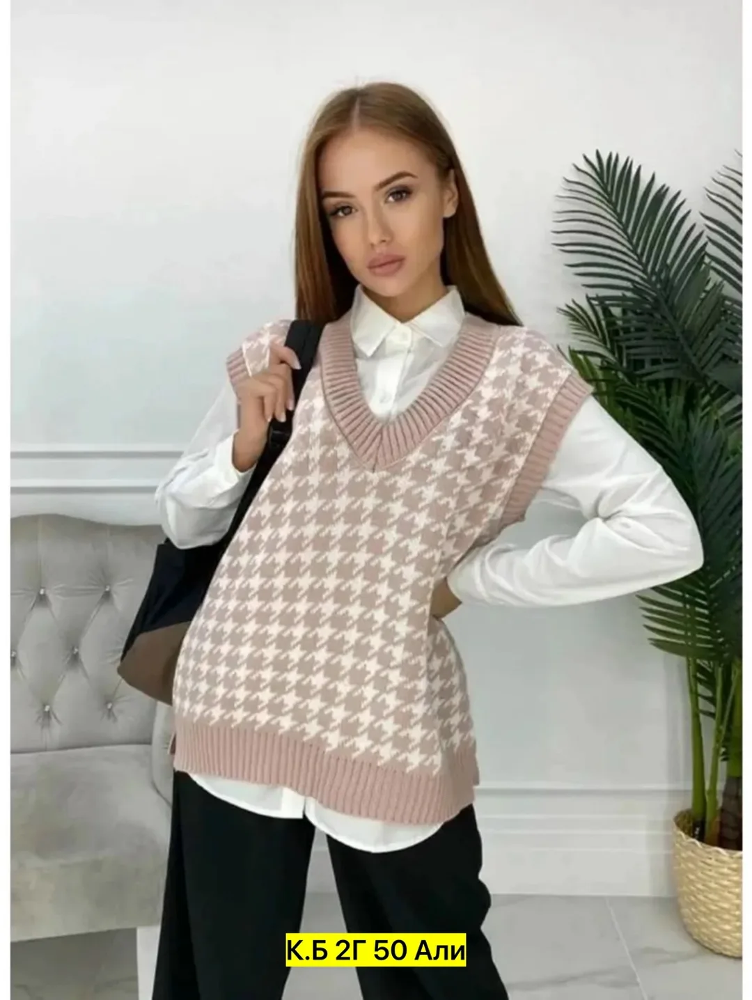 Жилет из смеси шерсти и акрила — фото 6