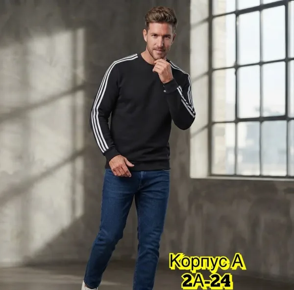 Мужская кофта из натурального хлопка — фото 22
