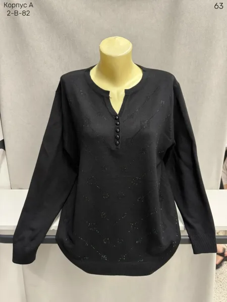 Женский свитер из 80 хлопка и 20 эластана 80 COTTON, 20 ELASTANE — фото 28
