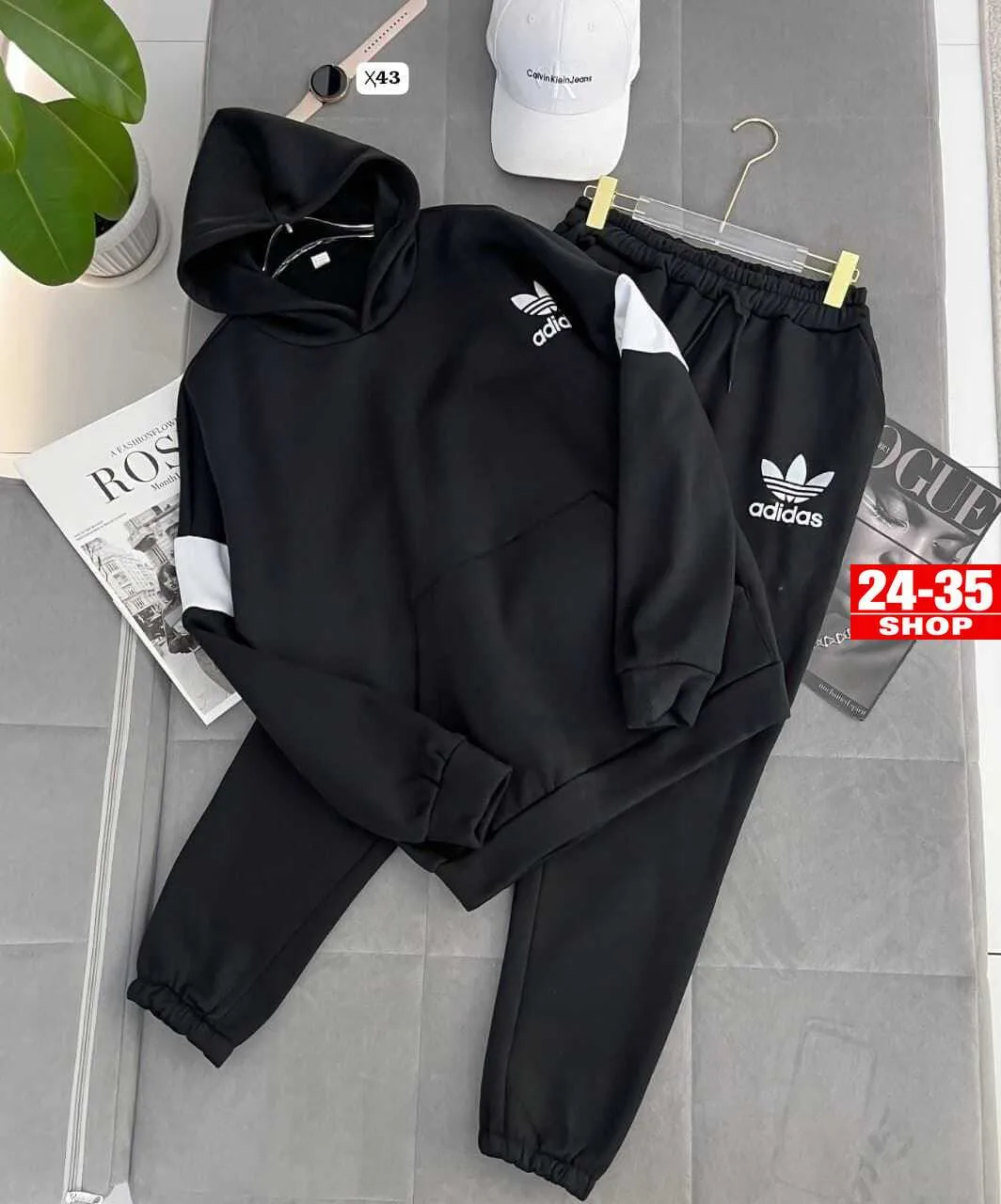 Мужской спортивный костюм Adidas Белый — фото 3