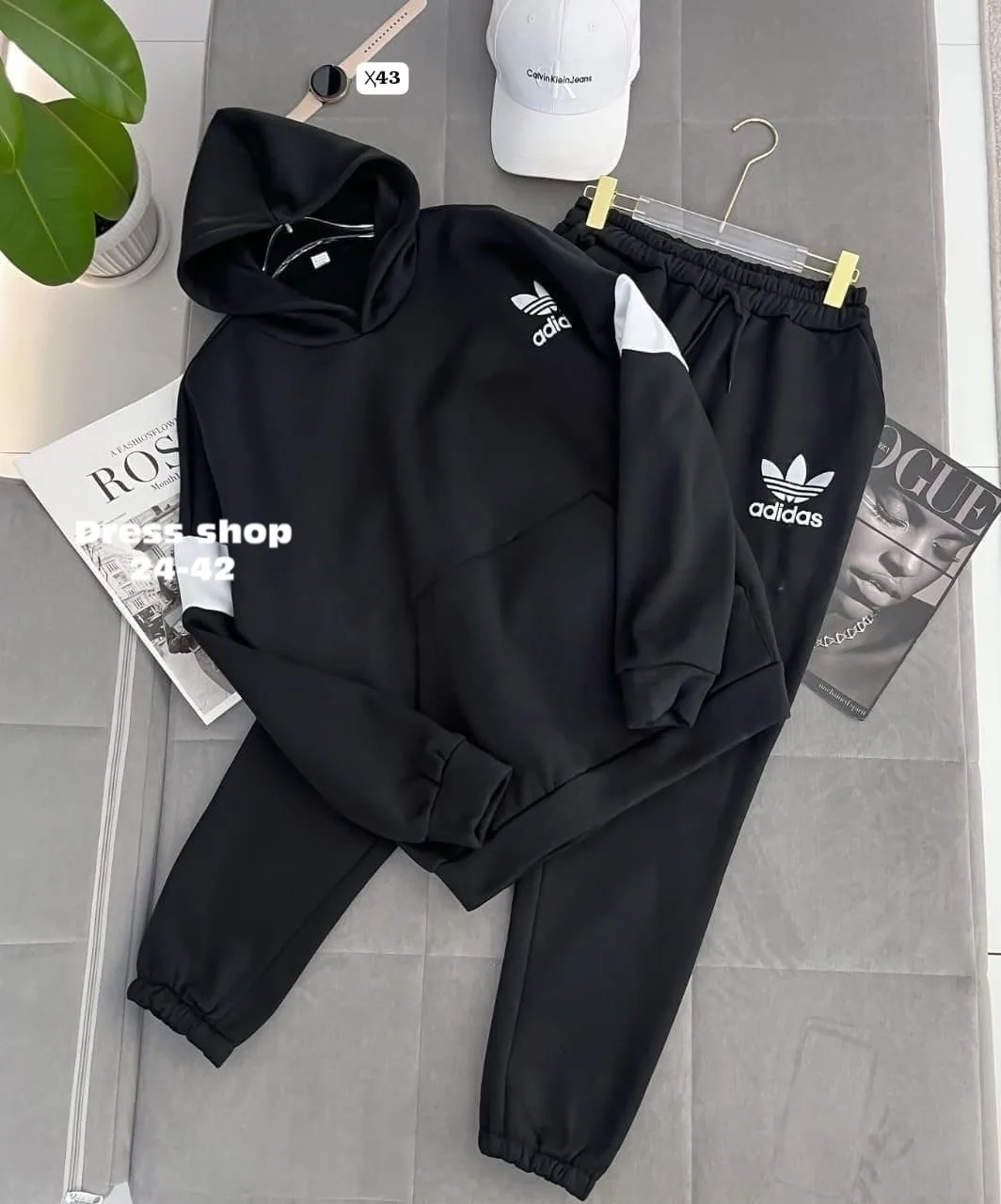 Мужской спортивный костюм Adidas Белый — фото 3