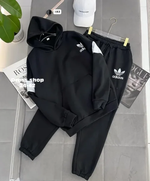 Мужской спортивный костюм Adidas Белый — фото 3