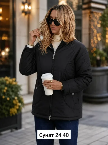 Куртка синтепон синяя — фото 8