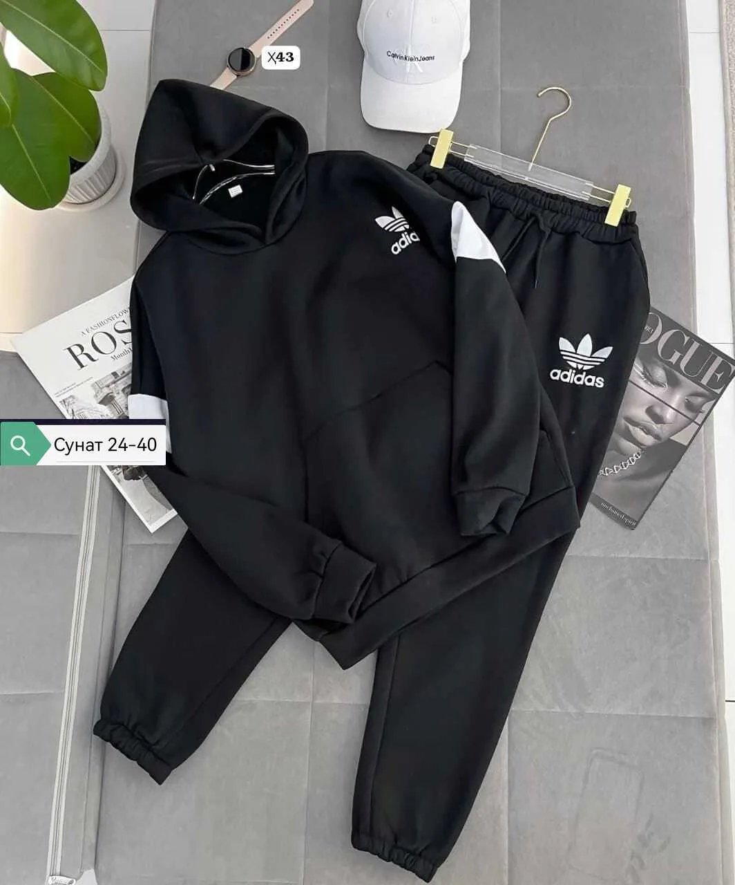 Мужской спортивный костюм Adidas Белый — фото 3