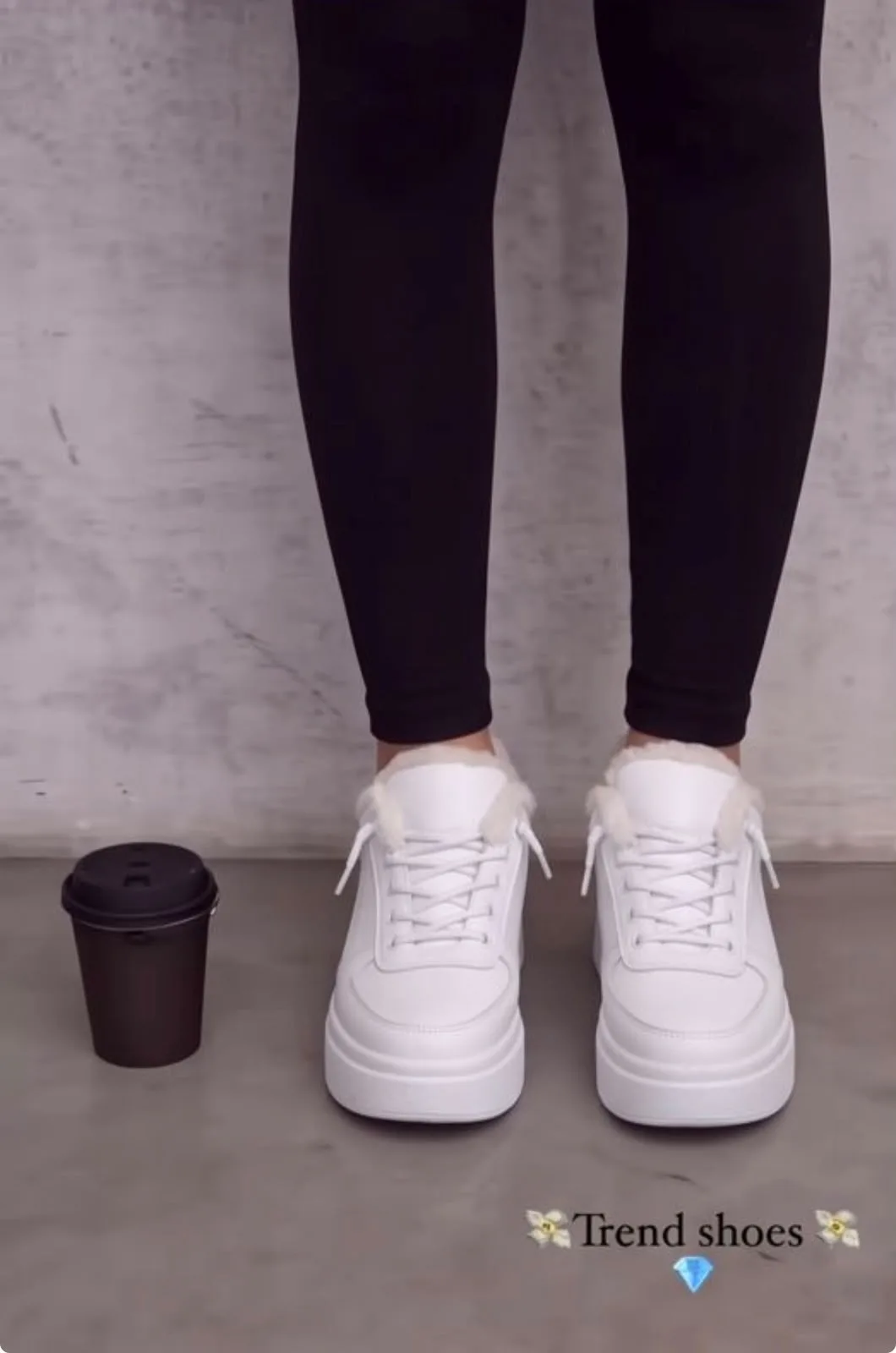 Кожаные туфли с шерстью — фото 6