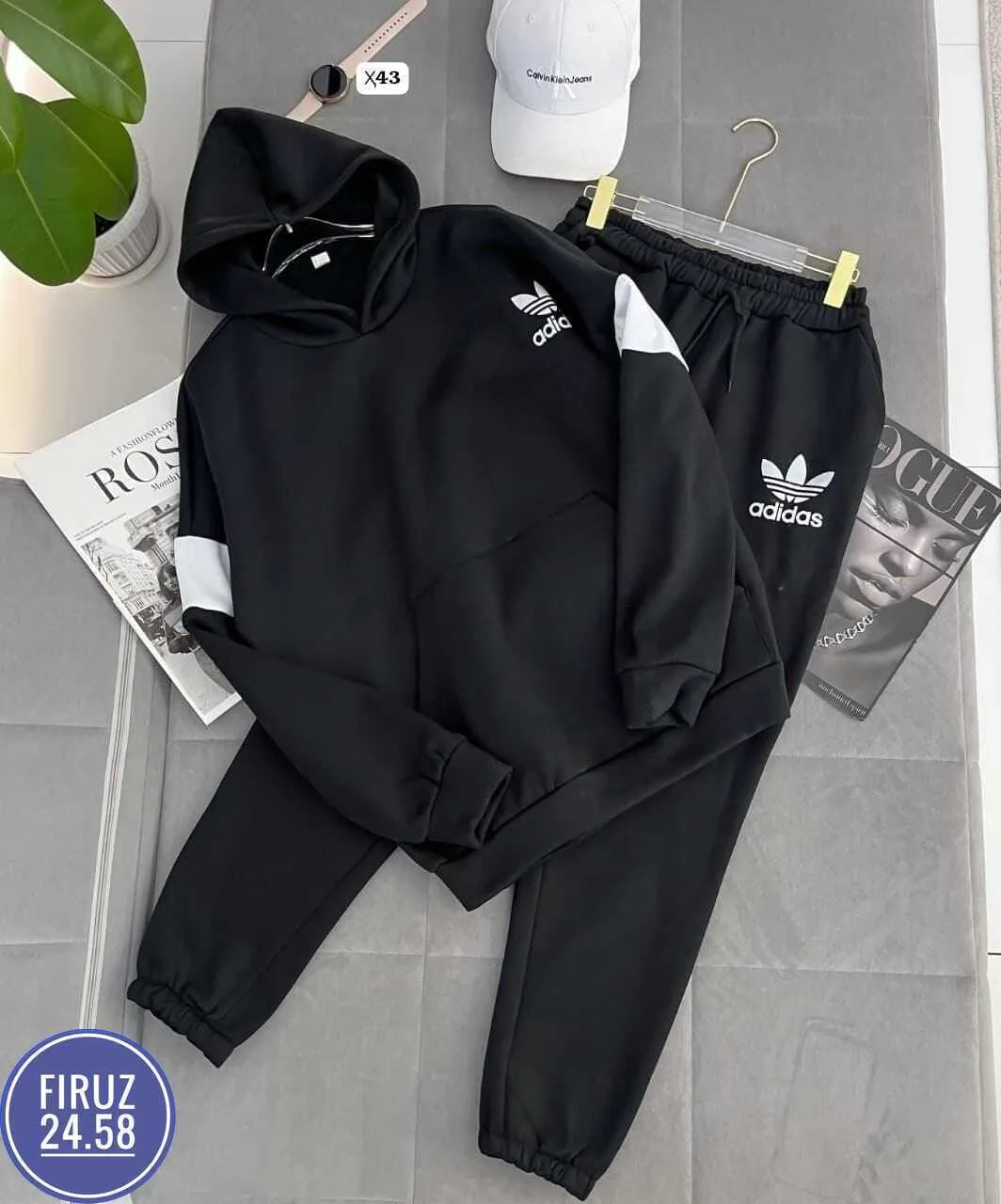 Мужской спортивный костюм Adidas Белый — фото 3
